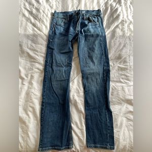 Mens Wrangler Retro Jeans Slim Boot 34x32